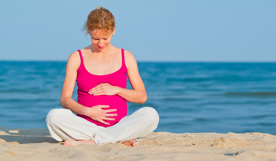 Is it possible to sunbathe for pregnant women at sea