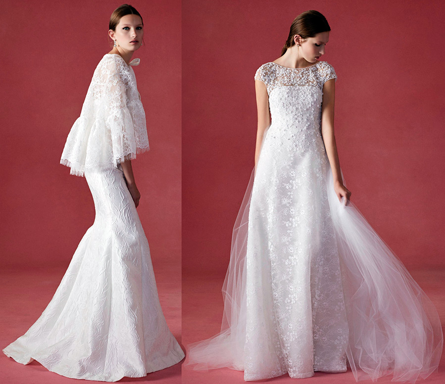 Oscar de la Renta White Wedding Dresses