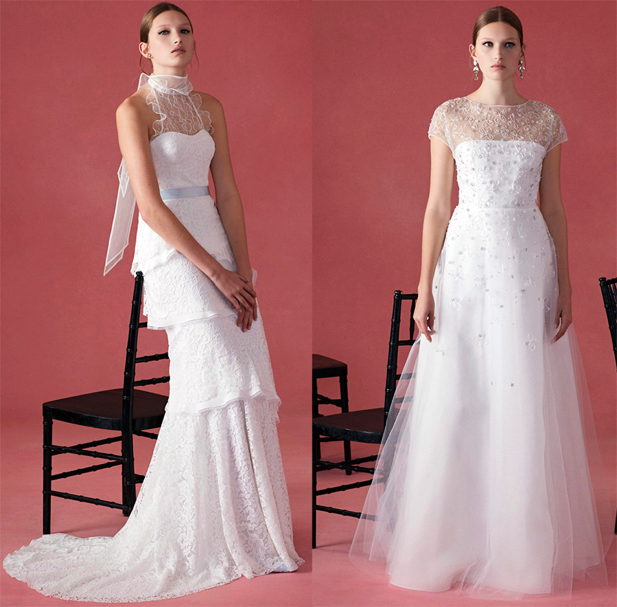 Oscar de la Renta White Wedding Dresses