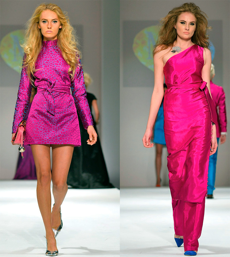 Fuchsia dress - photos of the best images