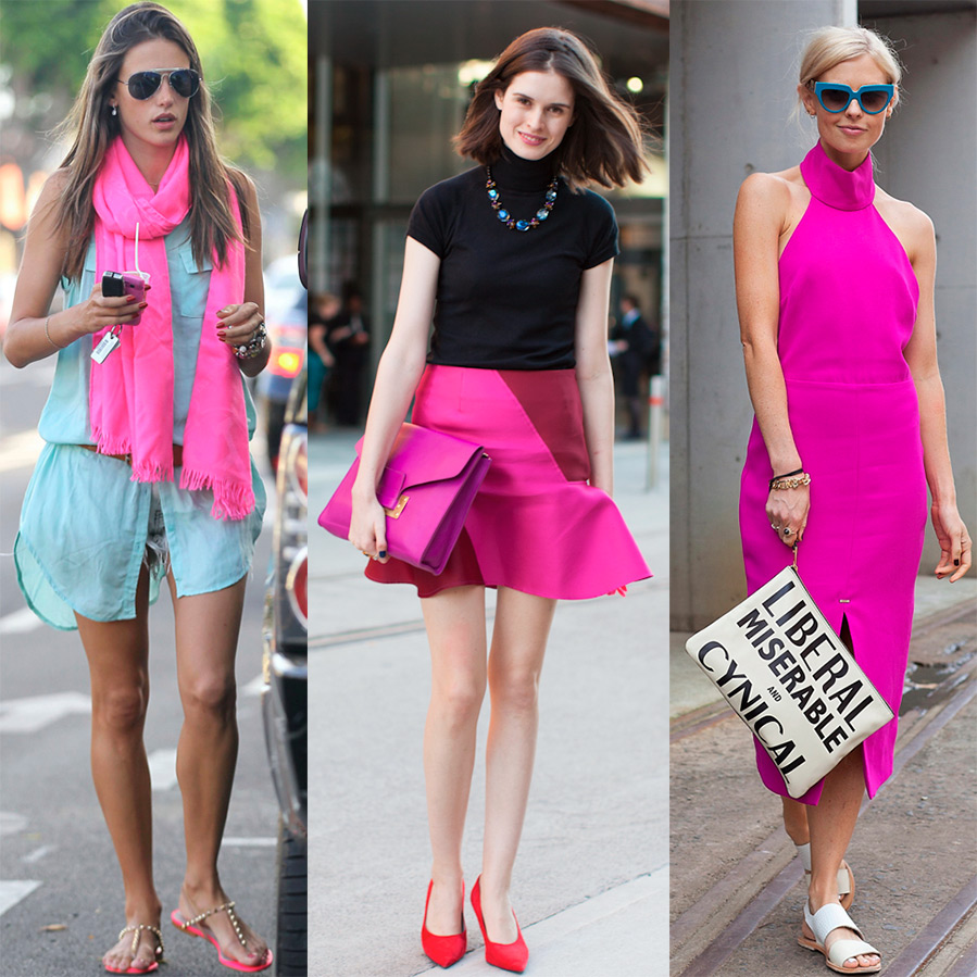 Fuchsia color in clothes