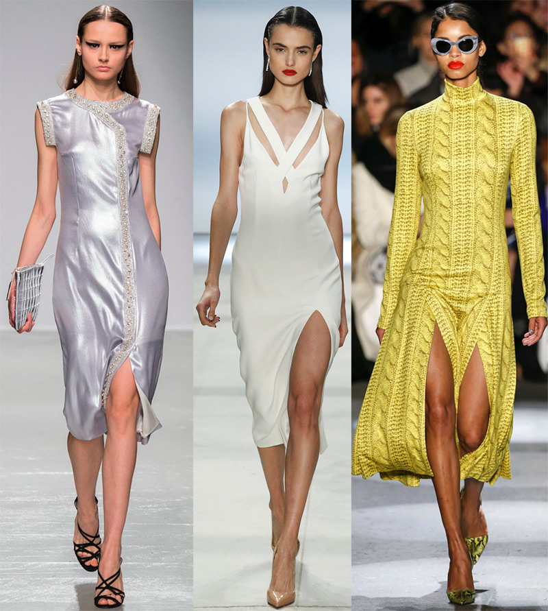 Dresses with slits on the leg