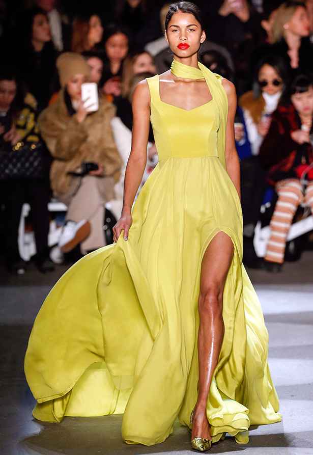 Christian Siriano Slit Leg Dress