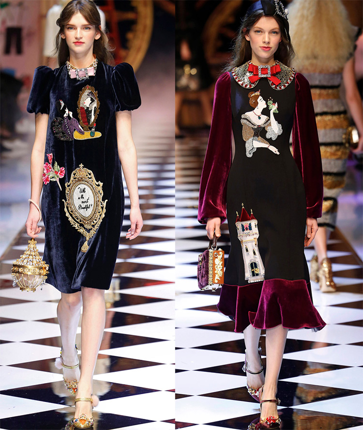 Dolce & Gabbana Velvet Dresses