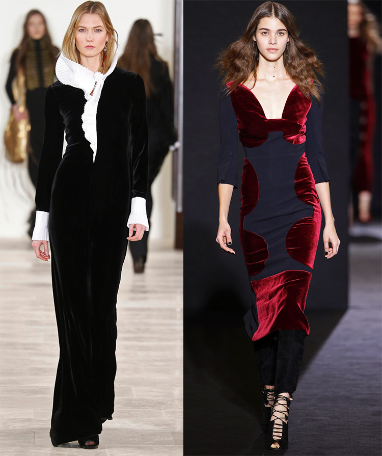 beautiful velvet dresses