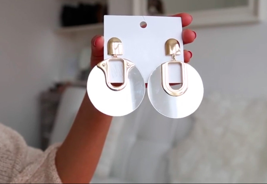 Mirrored earrings