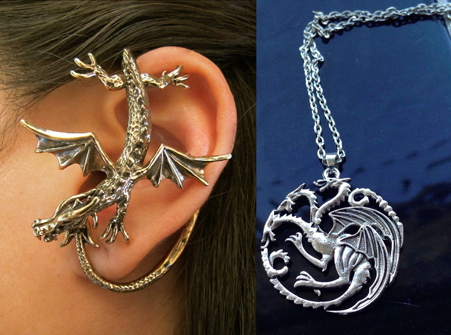 Jewelry with dragons