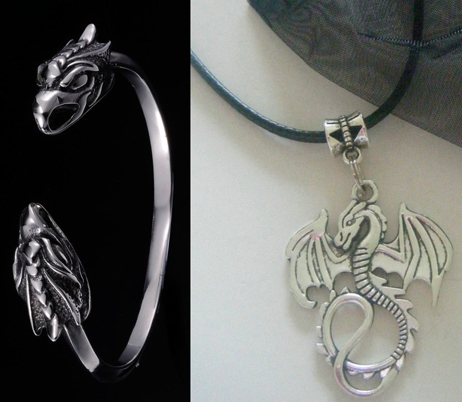 Jewelry with dragons