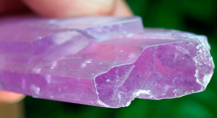 Kunzite crystal