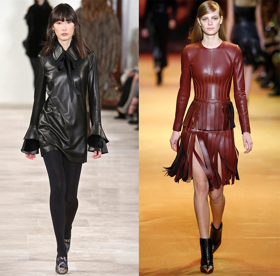 Leather dresses