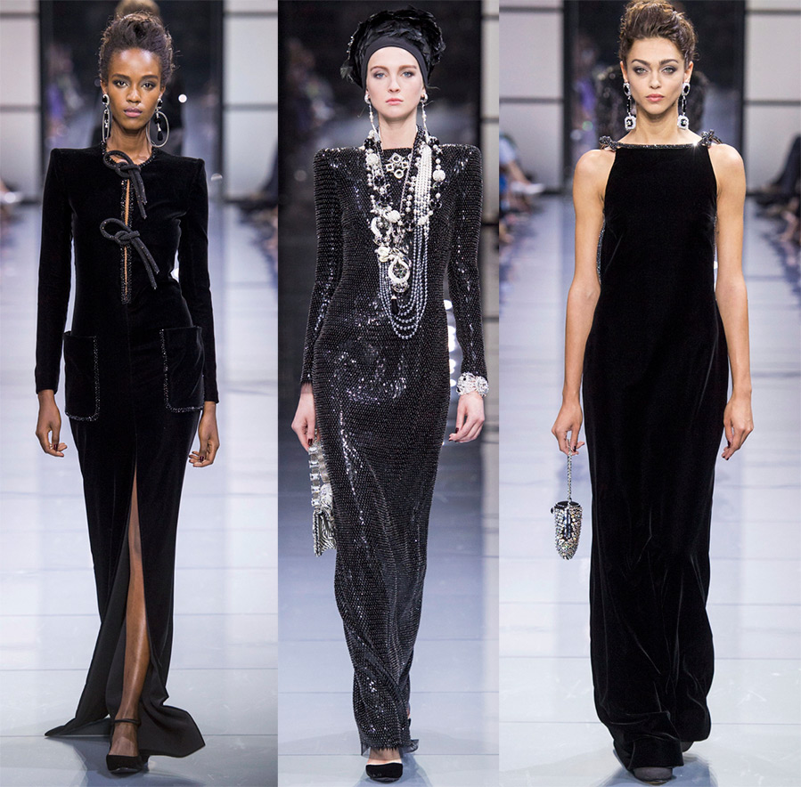 Armani Prive Black Dresses