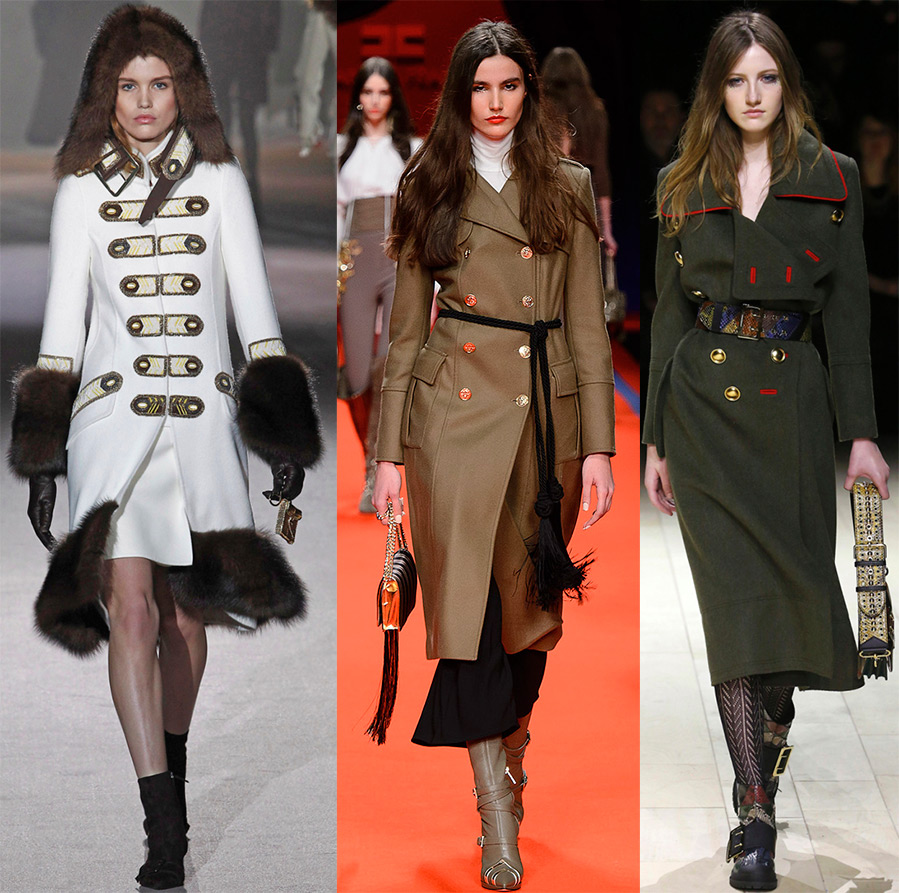 Military style in women's fashion