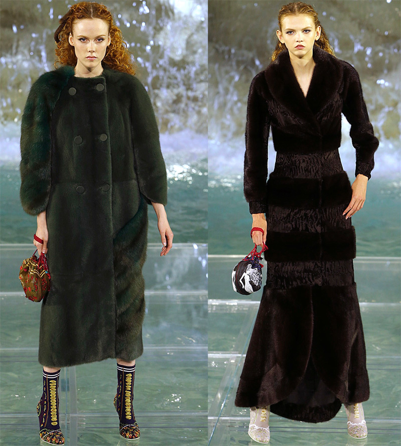 luxurious Fendi fur coats