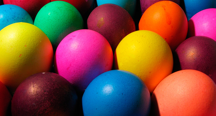 Easter eggs coloring