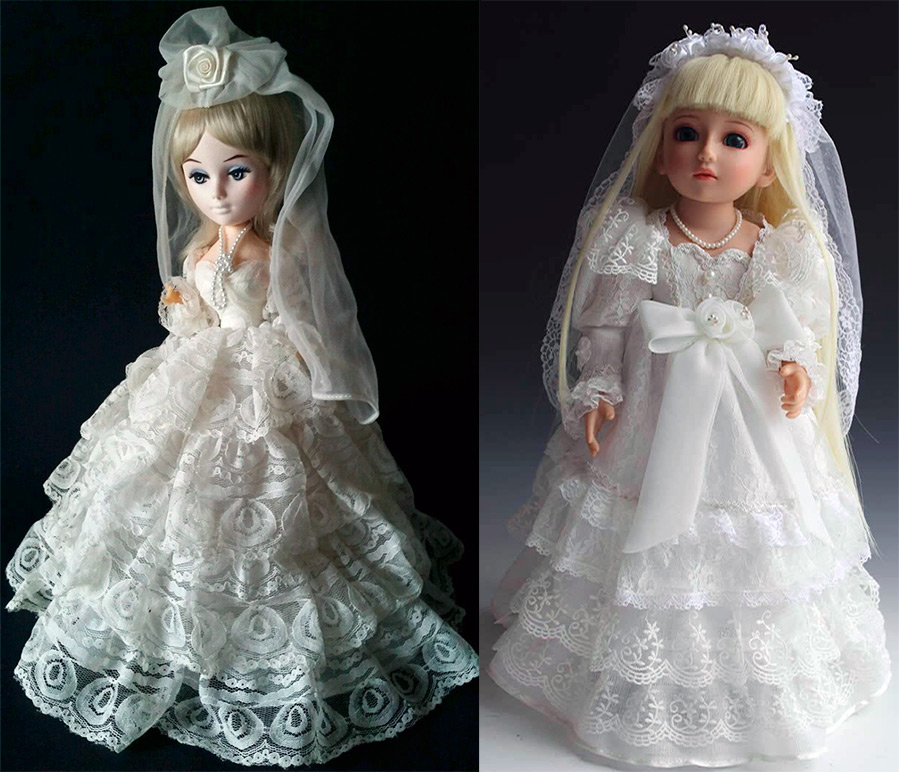 Wedding Dresses for Bride Doll