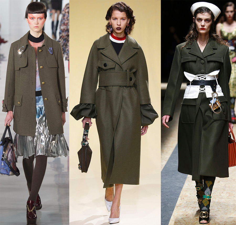 Military style in women's clothing 2024-2025