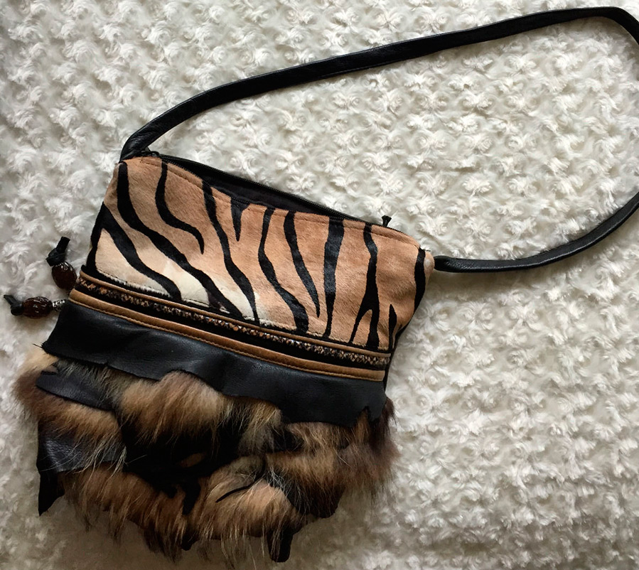 Fashionable fur bag