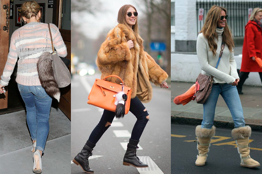 How a fur bag keychain will transform your winter look