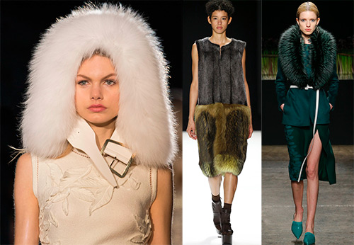 What does fur trim and fur accessories look like in 2024