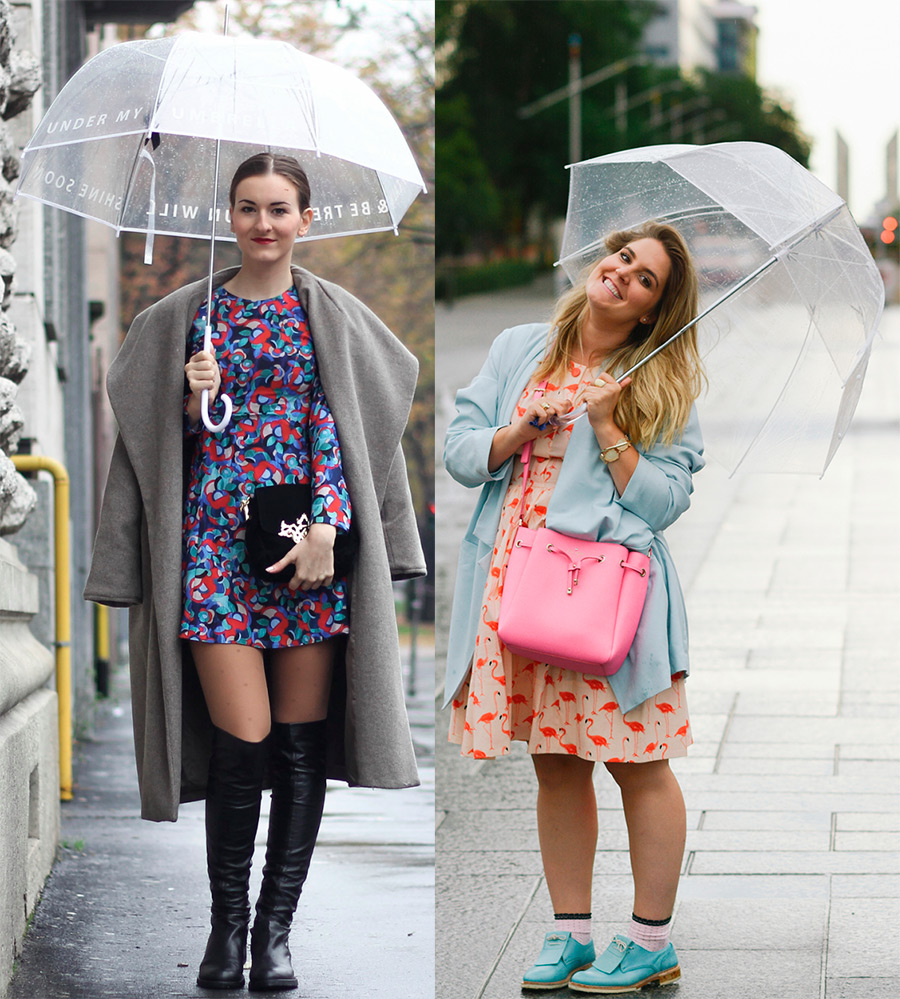 Parapluies à la mode et beaux