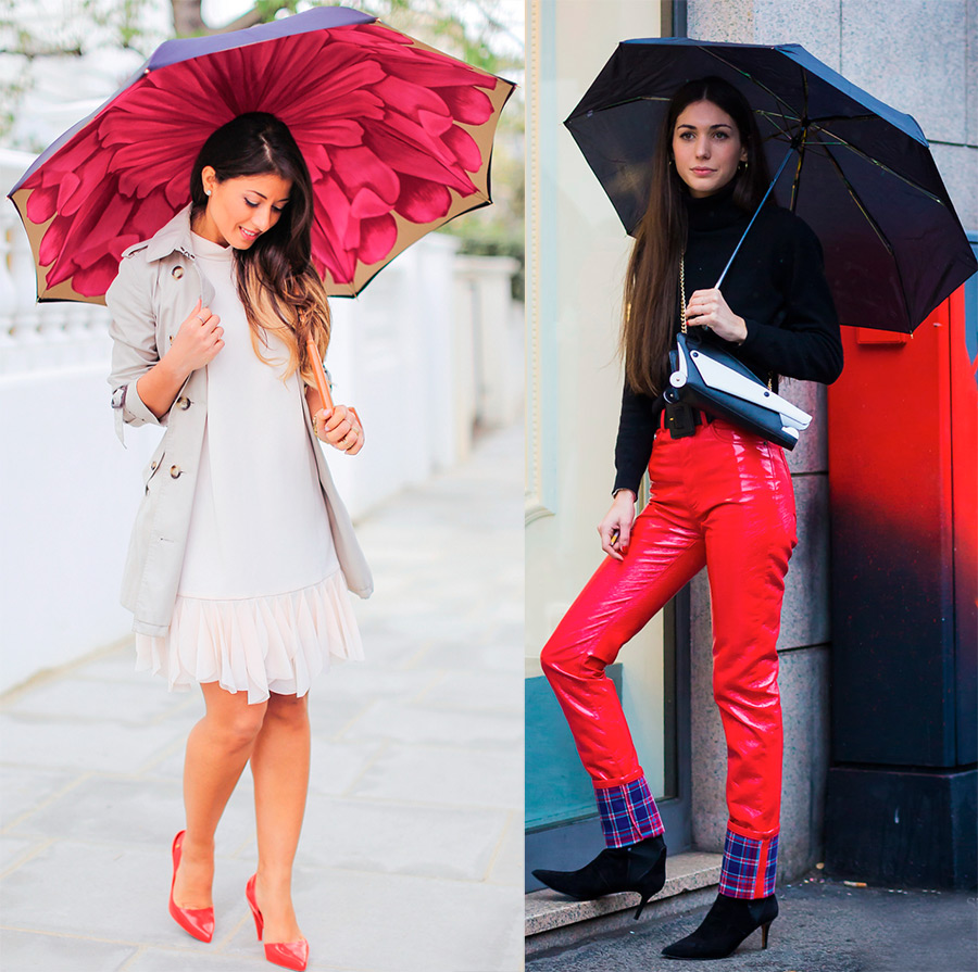 Parapluies à la mode et beaux