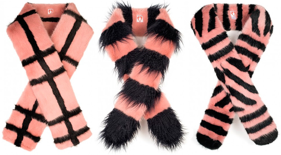 fur scarf Shrimps