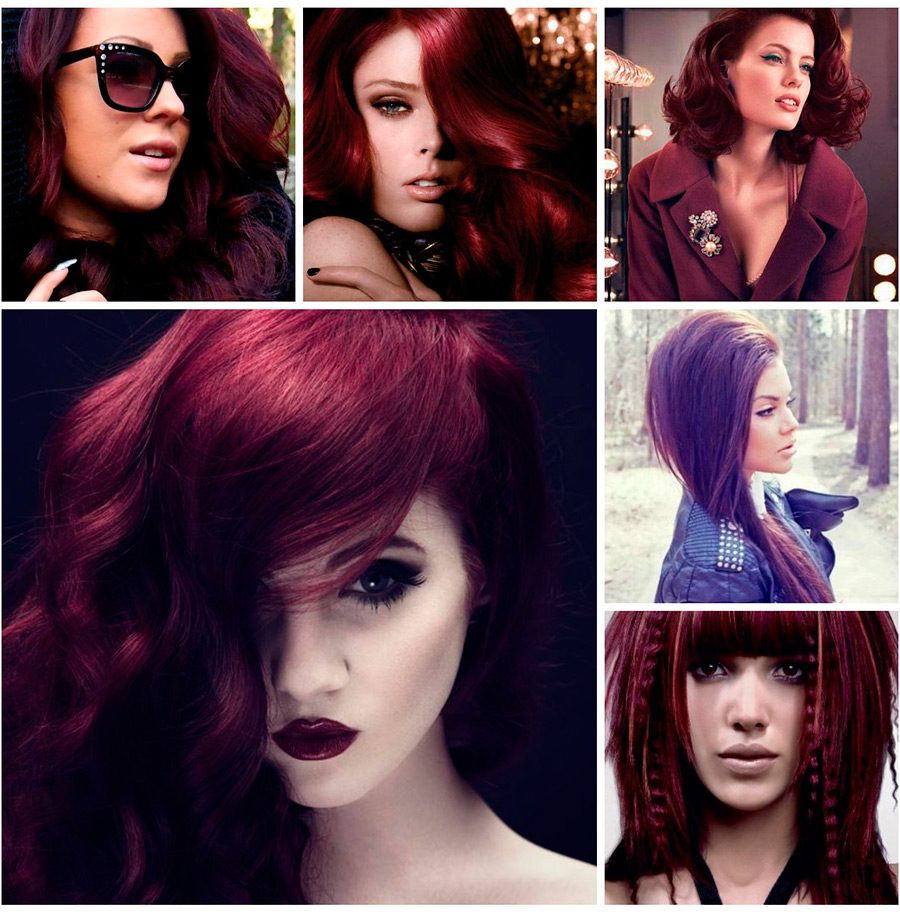 Burgundy hair