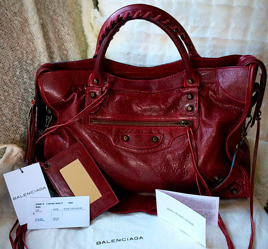 Women's bag burgundy