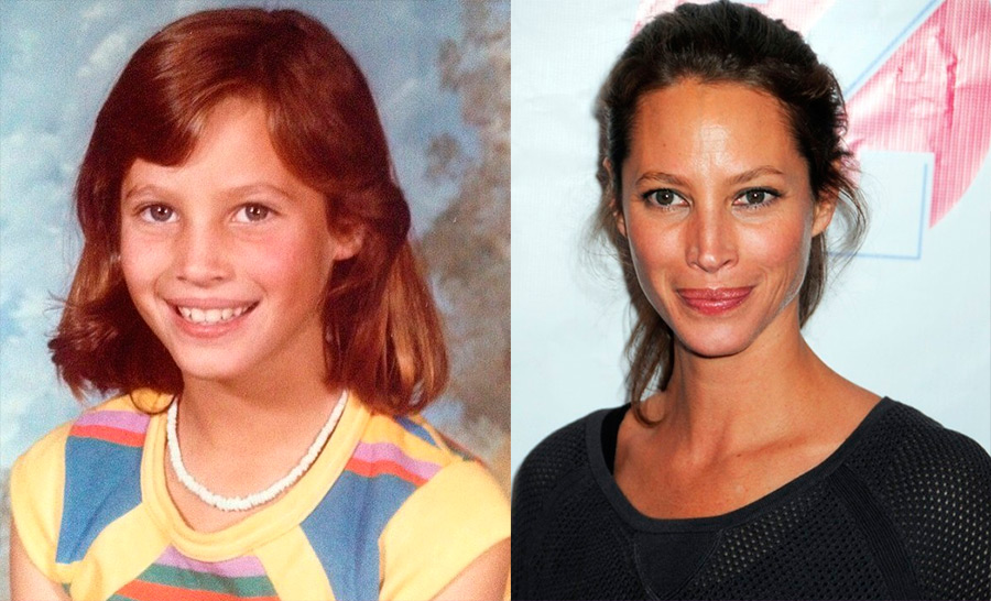 How top models looked in childhood