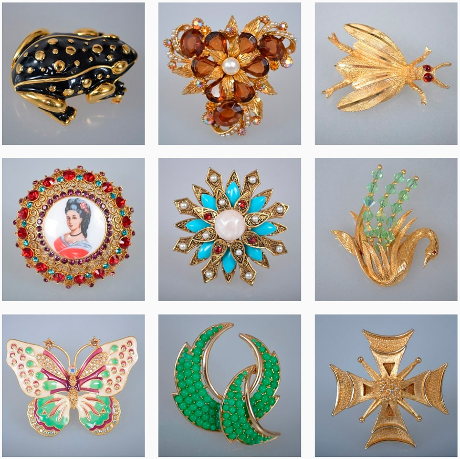 Vintage Jewelry - Brooches