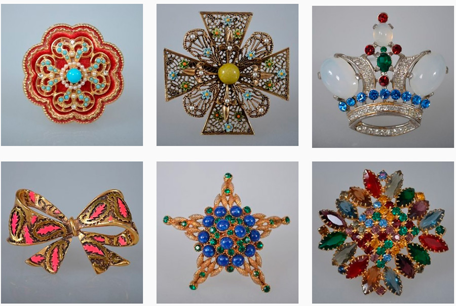 Vintage jewelry - brooches