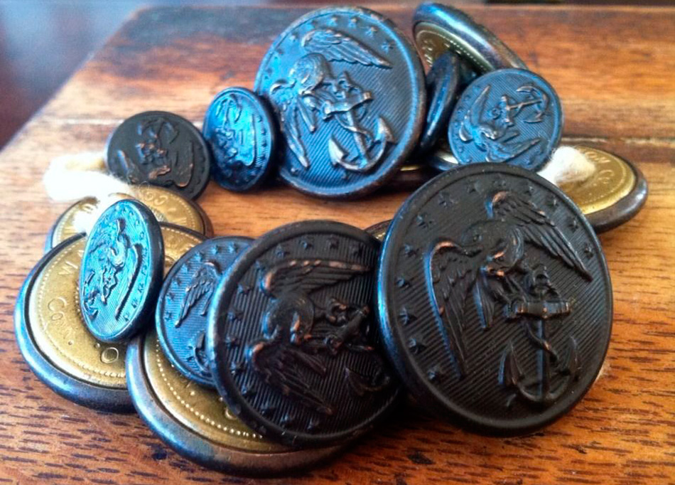 Military Vintage Buttons