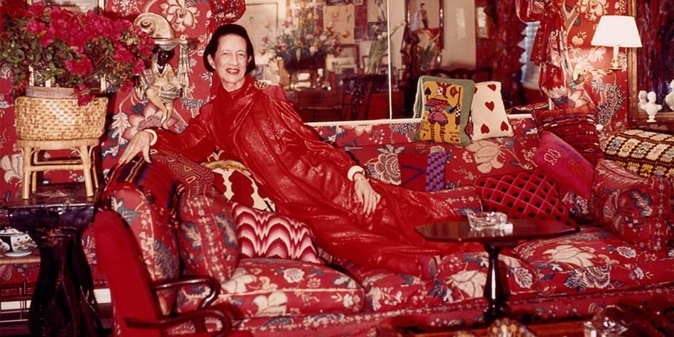 La rédactrice américaine de VOGUE Diana Vreeland