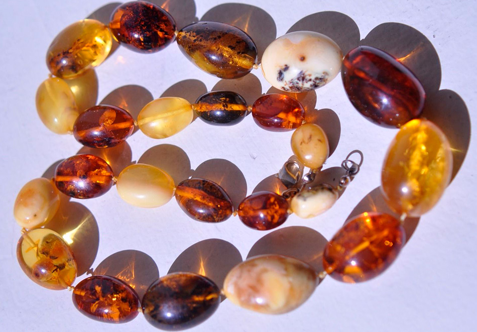 Amber beads