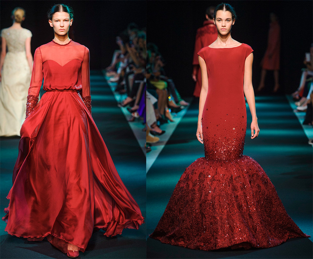 George Hobeik's red dresses