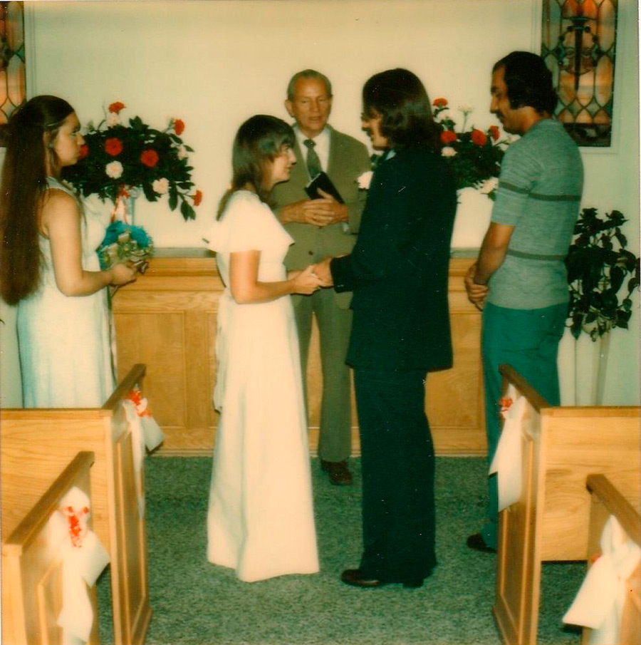 wedding photos on Polaroid