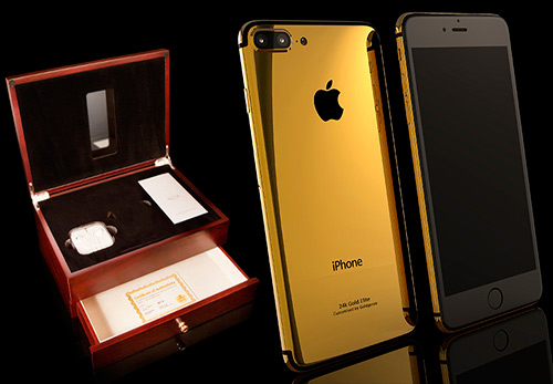 Gold iPhone 7 Plus as a gift for the New 2024