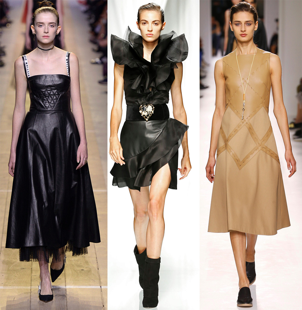 Leather dresses 2024