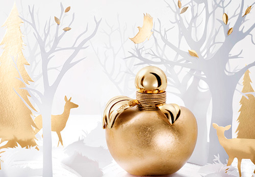 Perfumery with a scent of flowers for winter