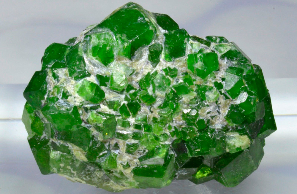 Demantoid stone - Russian stone, Ural emerald