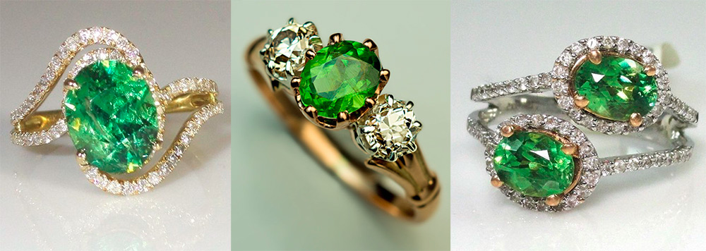 Demantoid Rings