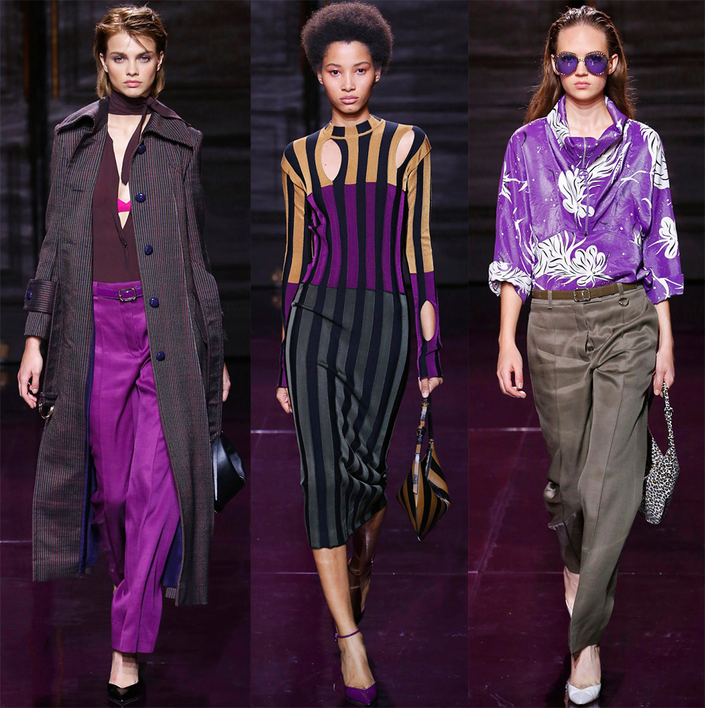 Trendy shades of purple