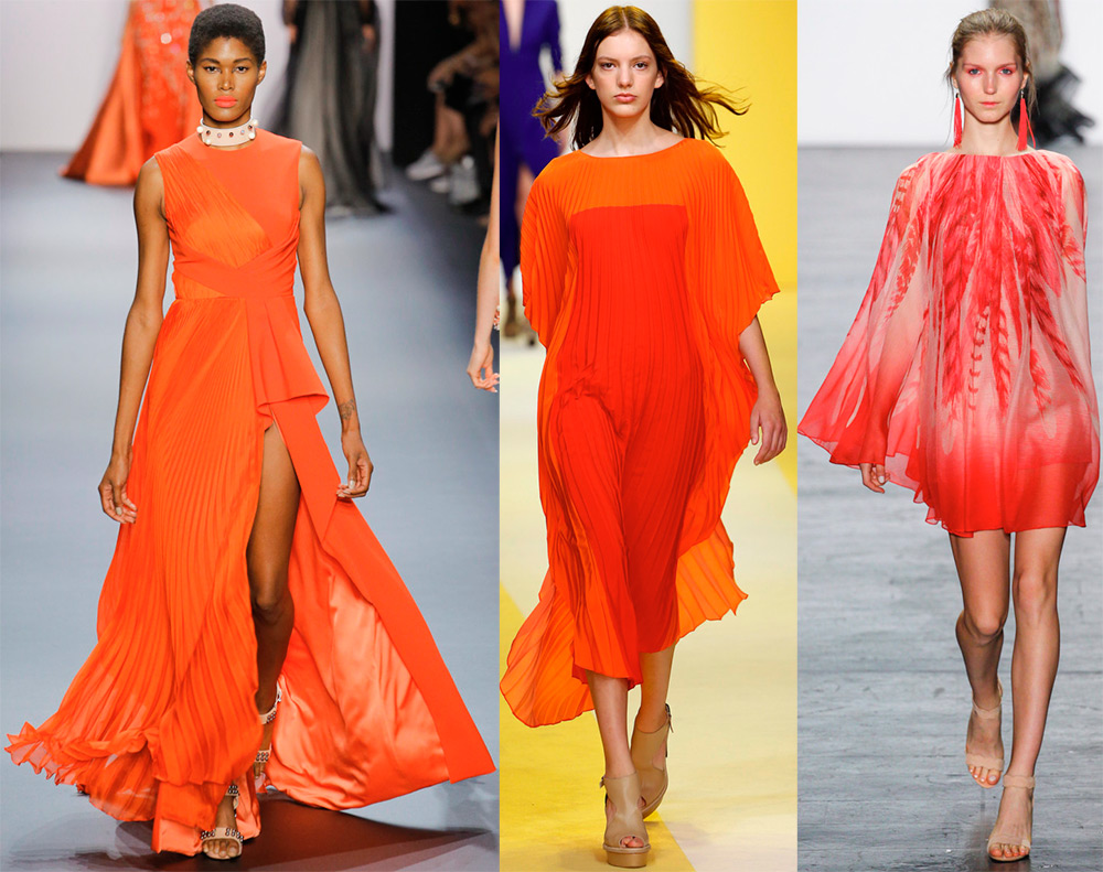 Red orange dresses 2024