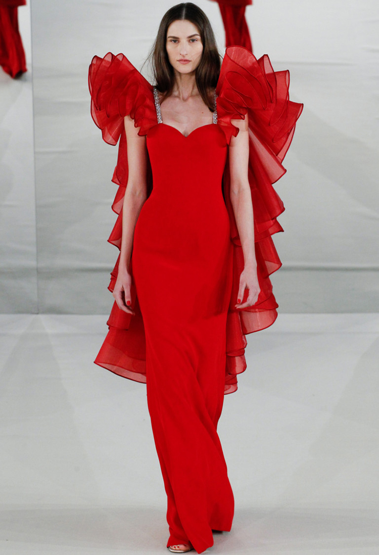 Red wedding dress