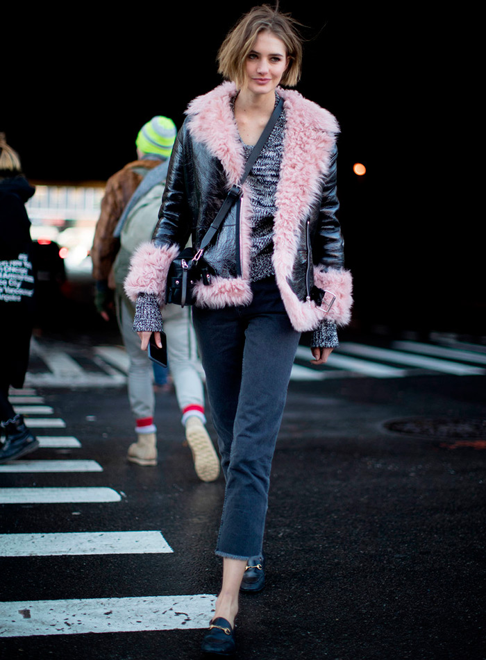 Sheepskin coats from Fashion Week