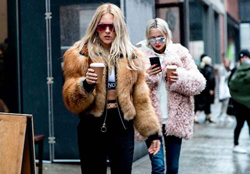 What fur coats are real women of fashion