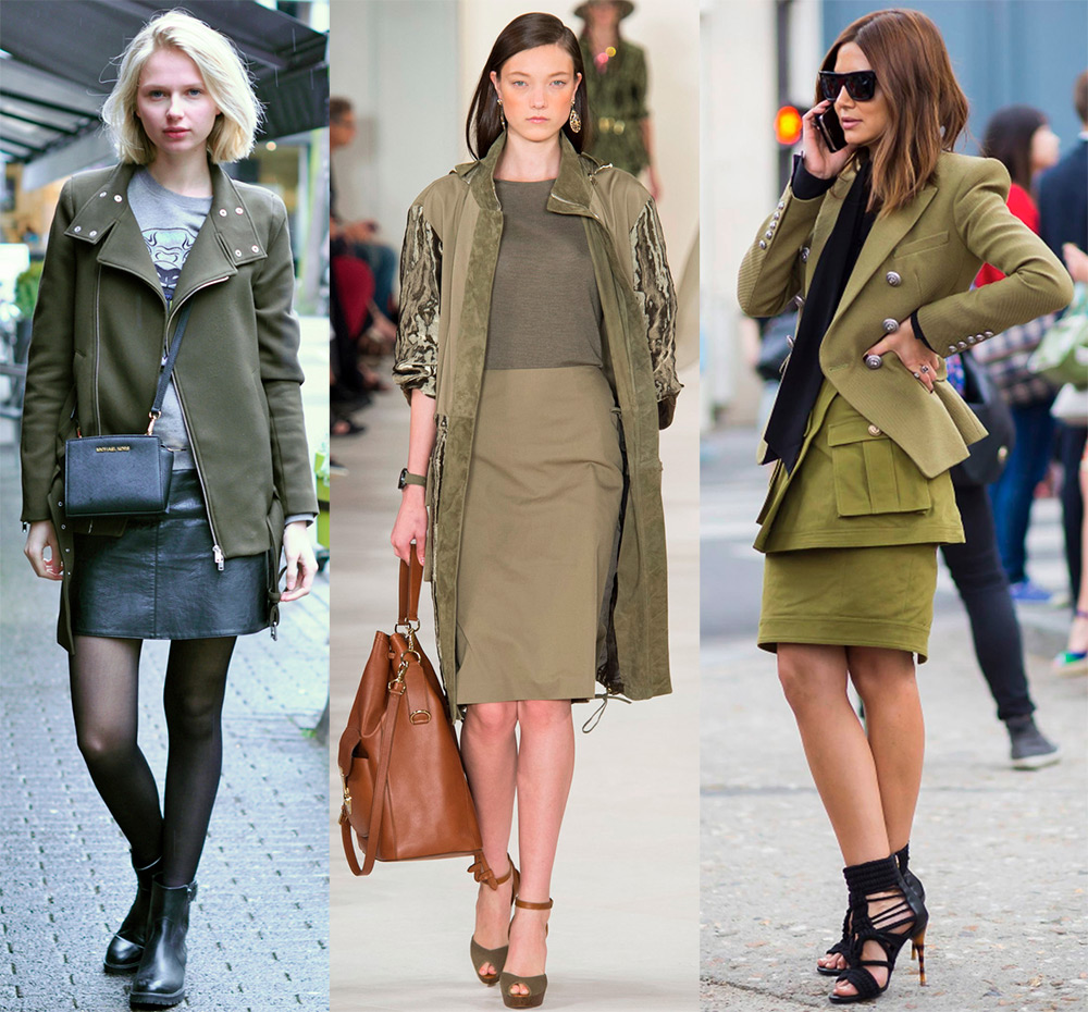 Khaki fashion clothes