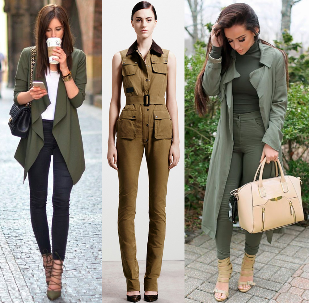 Khaki fashion clothes