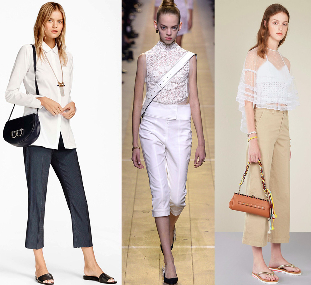 Cropped trousers for women