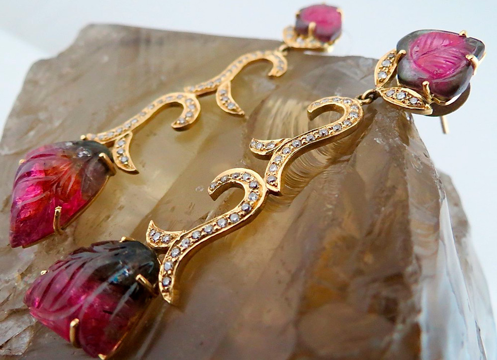 Tourmaline earrings